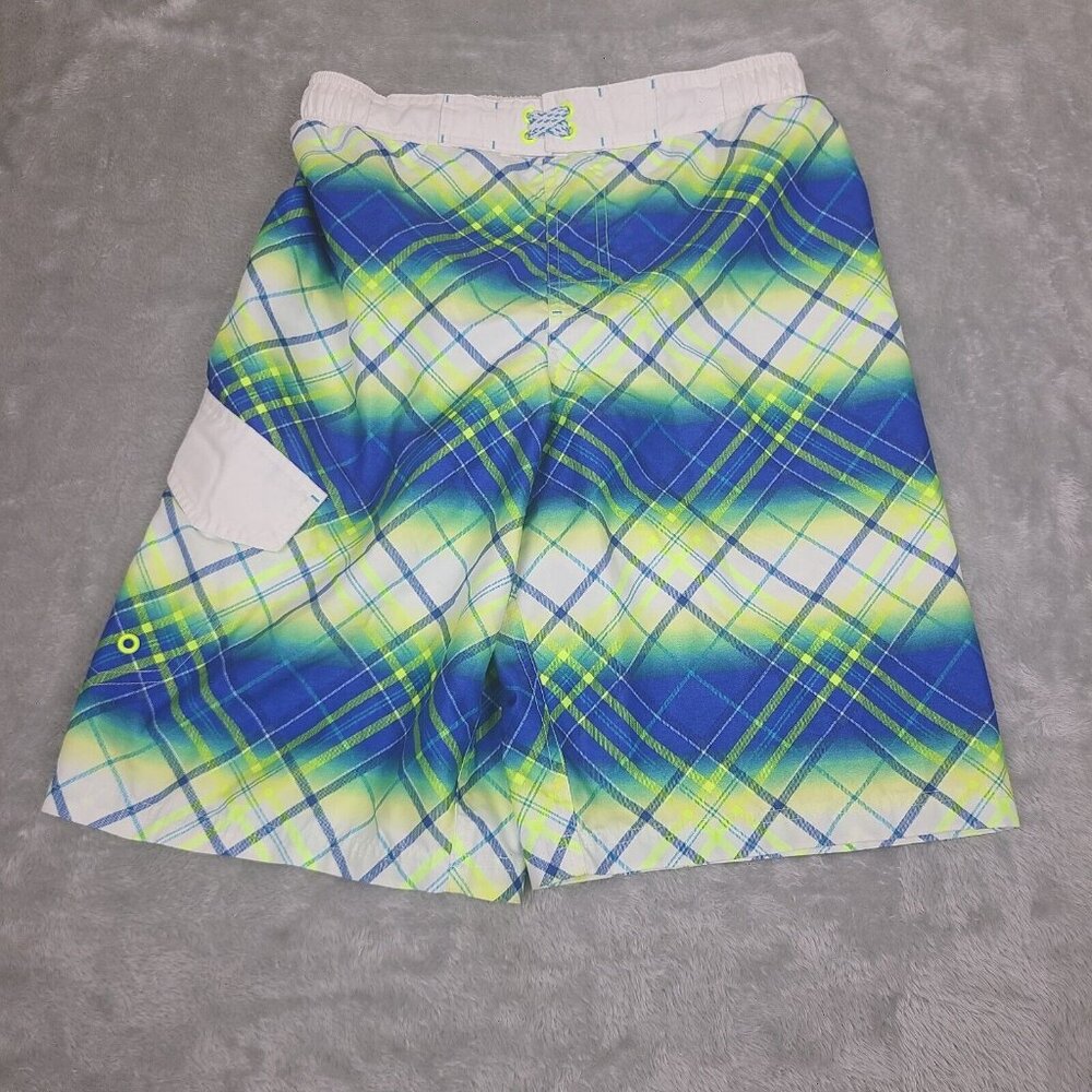 OP Boys Swim Trunks Size XL 14/16 Really Royal Pattern Blue‎ Ocean Pacific